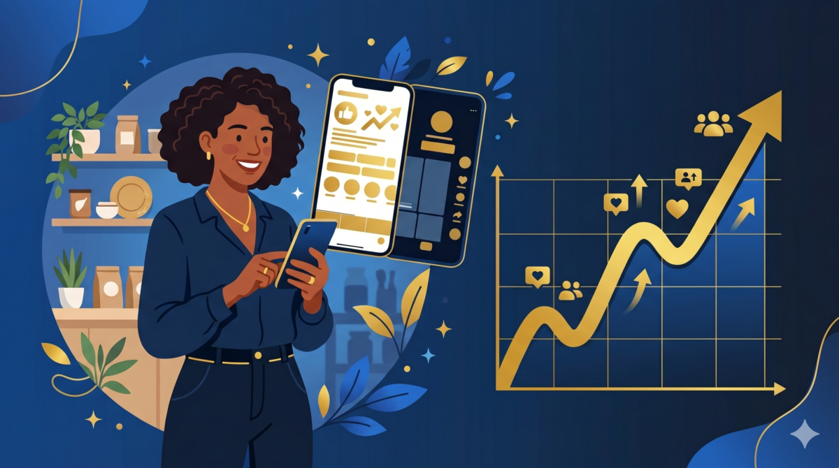 Empreendedores e donos de negócio local que querem atrair clientes pelas redes sociais sem investir em anúncios