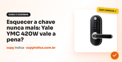 Fechadura digital Yale YMC 420W preta análise Zupy Indica
